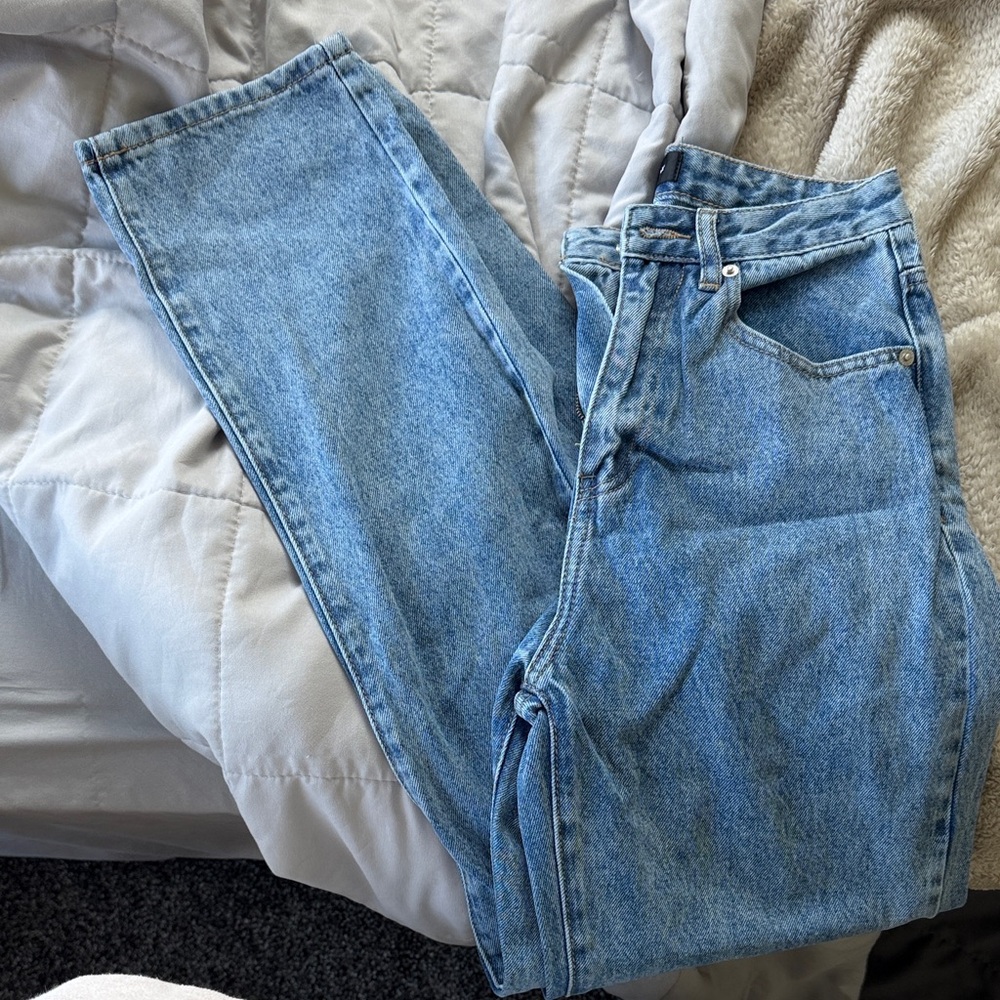 White Fox Boutique Light Blue Straight Leg Jeans